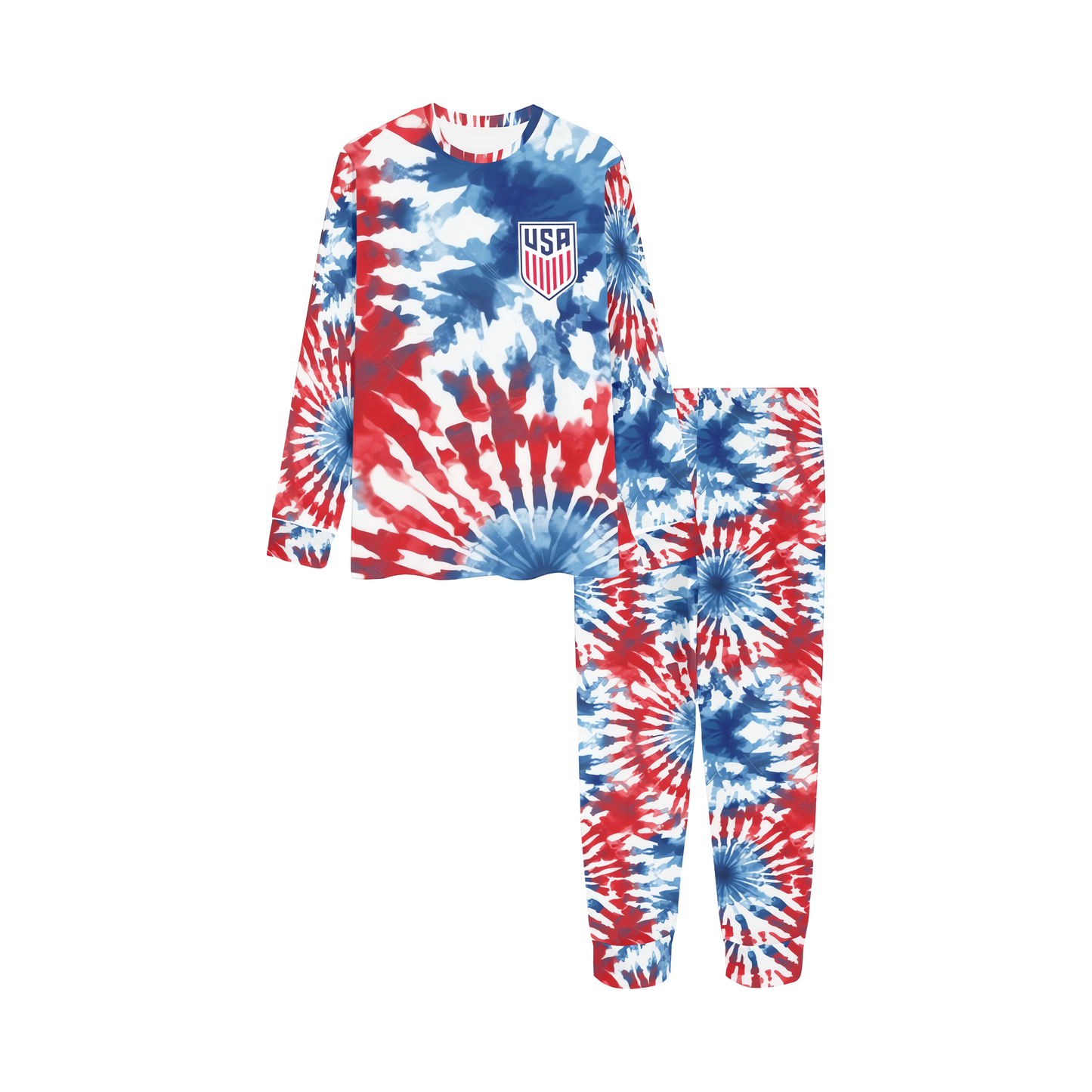 USWNT USA Soccer • Tie Dye Kids Pajamas • USA FIFA Jersey • Kids Soccer Gift • Rapinoe • Ertz • Morgan • Horan