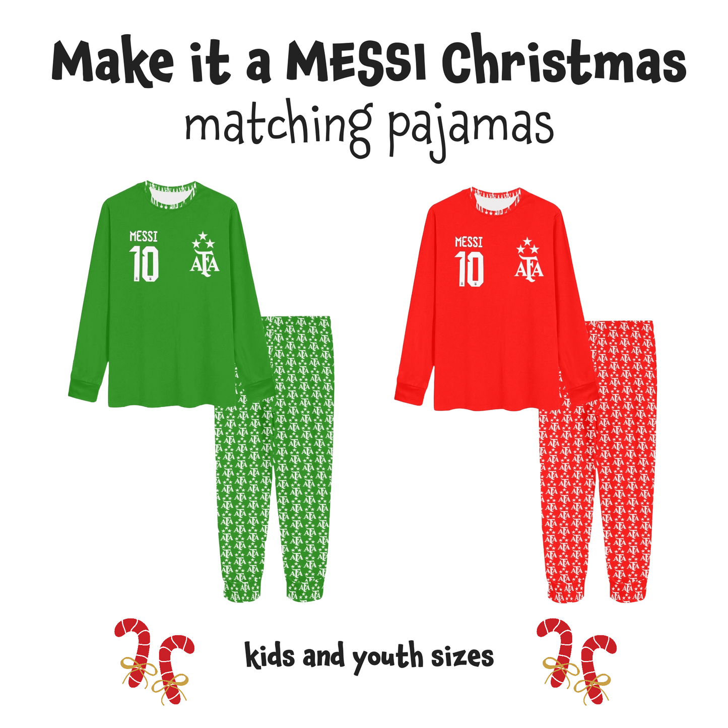 Soccer pajamas youth sale