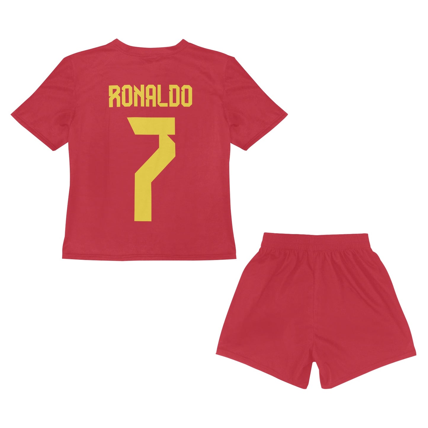 Cristiano Ronaldo • Kids Short Sleeve Soccer Pajamas  • Ronaldo Soccer Kid Gift • Al-Nassr Fan • Christmas Soccer Gift