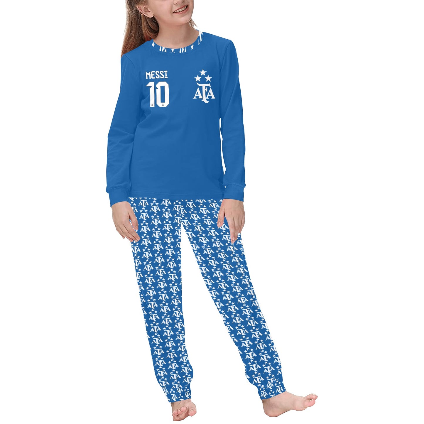 🎄CHRISTMAS Soccer Pajamas 🎄 Lionel Messi 10 🎄 Gender Neutral Kids Soccer Pajamas