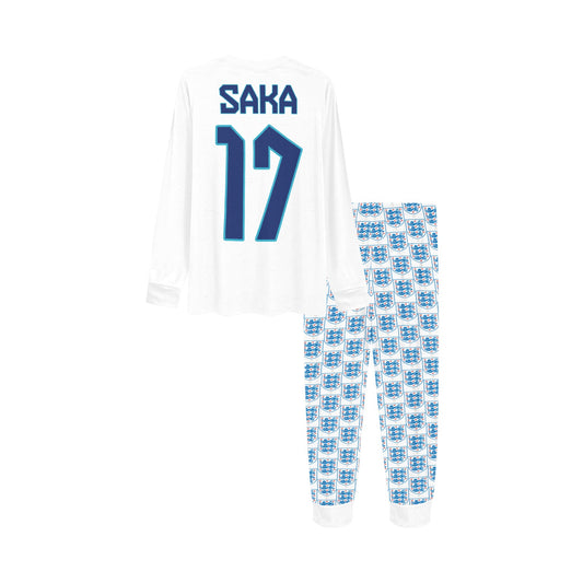 Bukayo Saka • Men's England National Team • Soccer Pajamas • FIFA World Cup Edition
