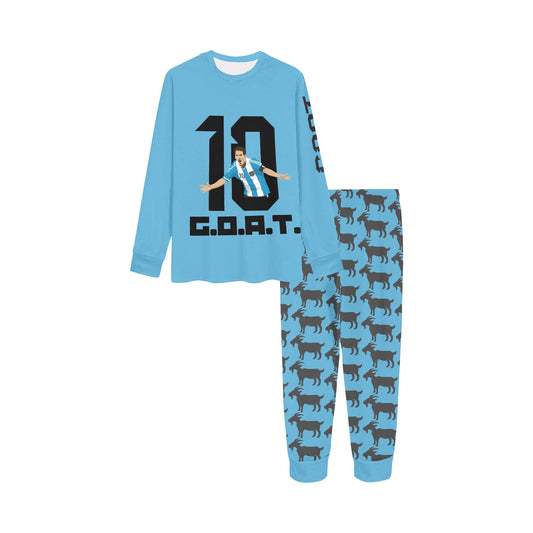 Messi GOAT • Gender Neutral Kids Soccer Pajamas • FIFA 2022