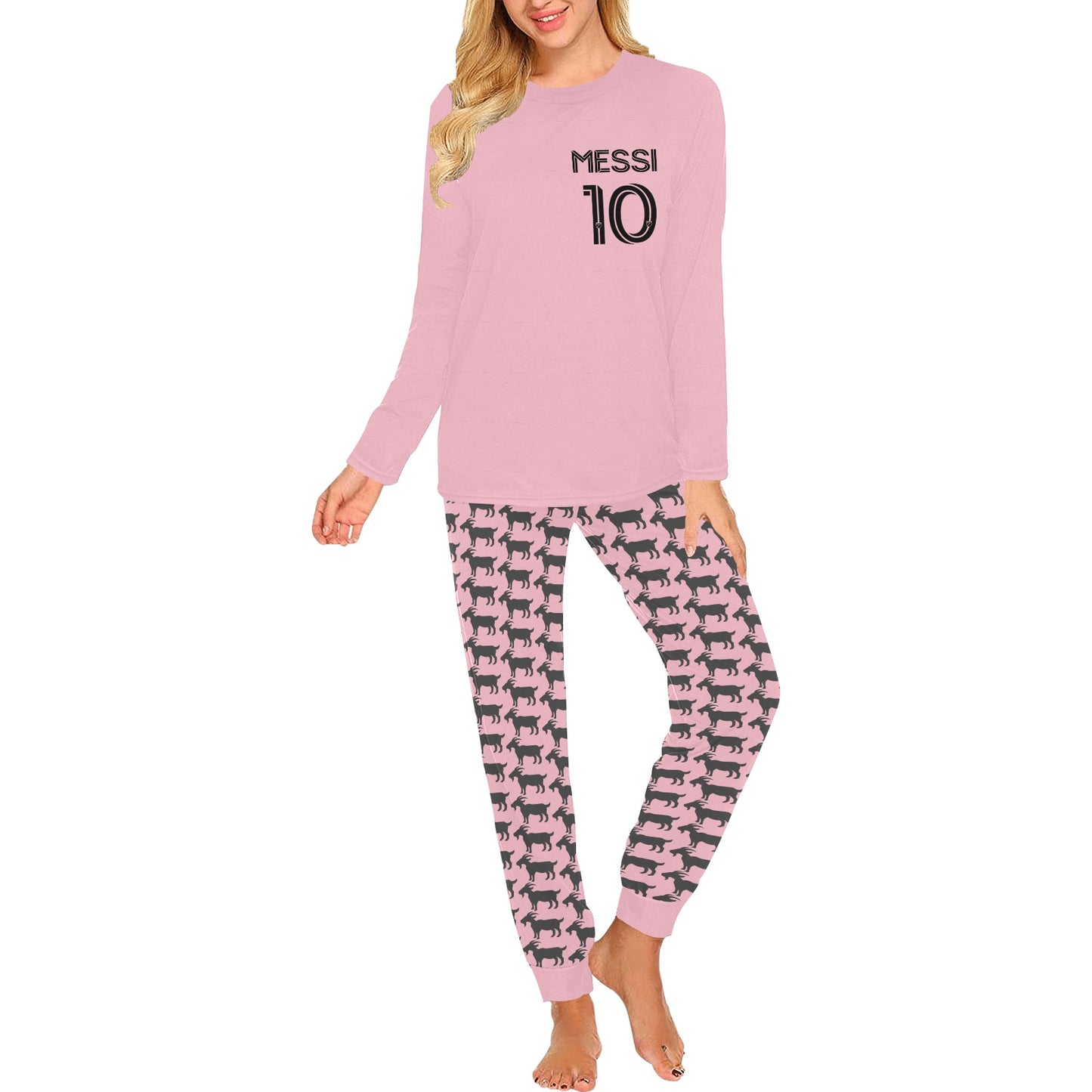 Women's Messi Pajamas  • Leo Messi 10 • Miami Soccer • Soccer Birthday Gift • Messi Christmas Gift for Her