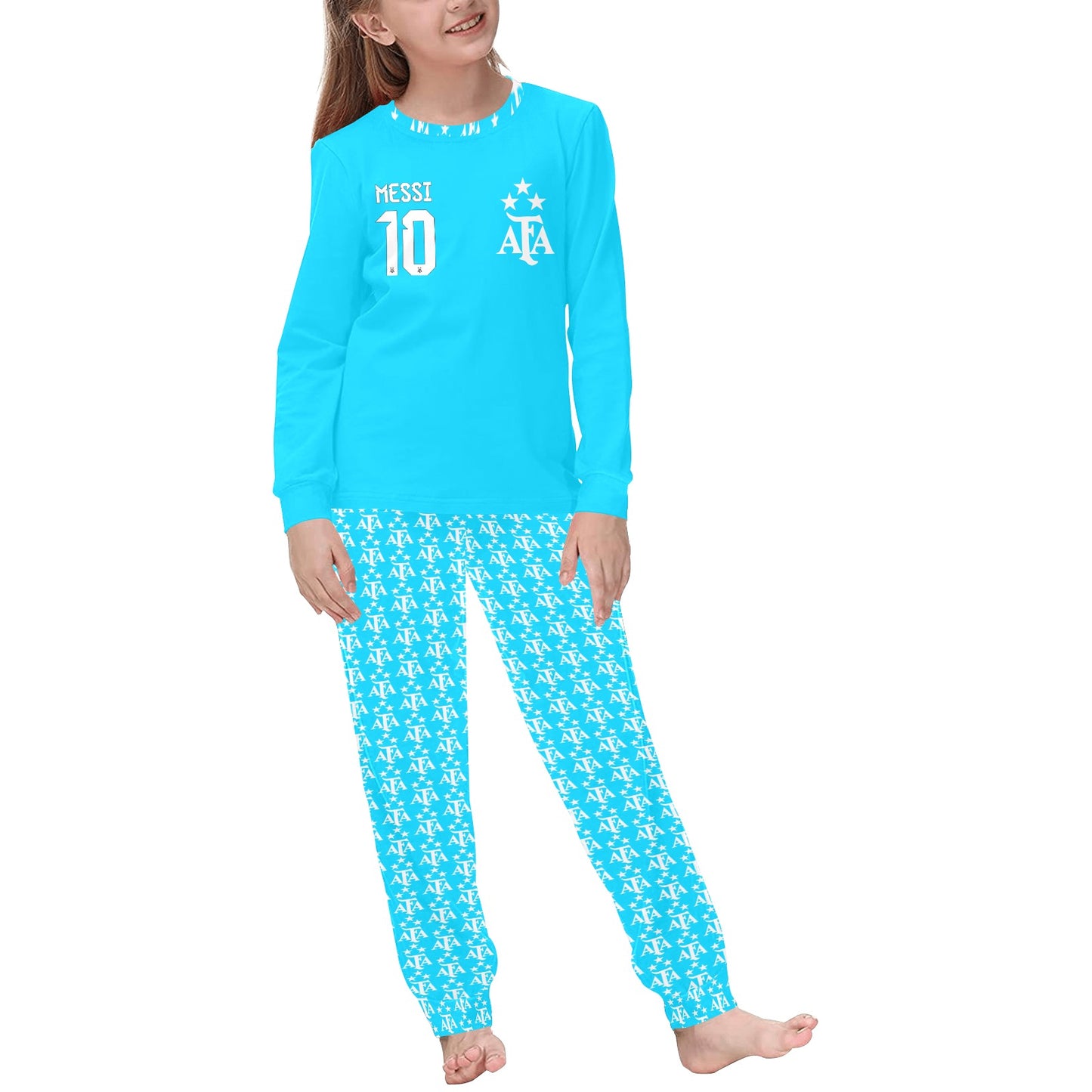 🎄CHRISTMAS Soccer Pajamas 🎄 Lionel Messi 10 🎄 Gender Neutral Kids Soccer Pajamas