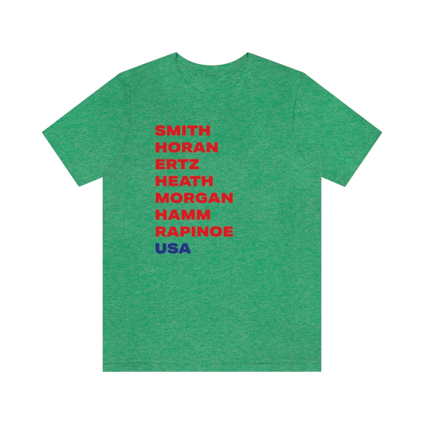 TEAM USA Women's Soccer Short Sleeve Tee  •  USWNT  •  Soccer Girl Gift • Mother's Day Gift