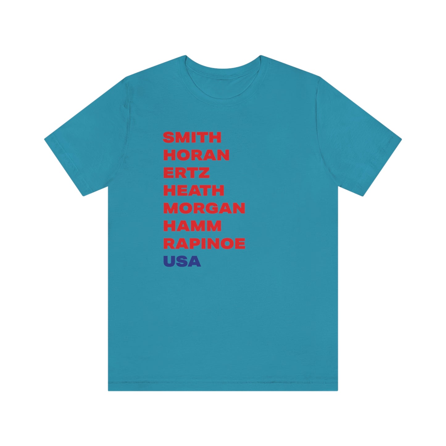 TEAM USA Women's Soccer Short Sleeve Tee  •  USWNT  •  Soccer Girl Gift • Mother's Day Gift