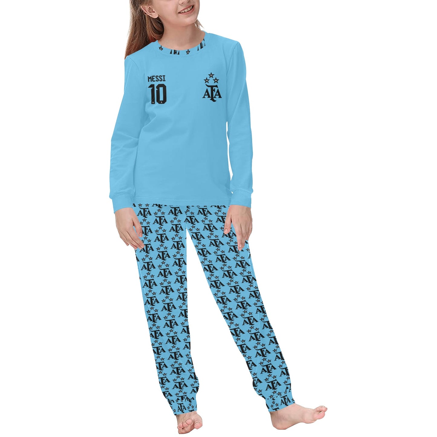 🎄CHRISTMAS Soccer Pajamas 🎄 Lionel Messi 10 🎄 Gender Neutral Kids Soccer Pajamas