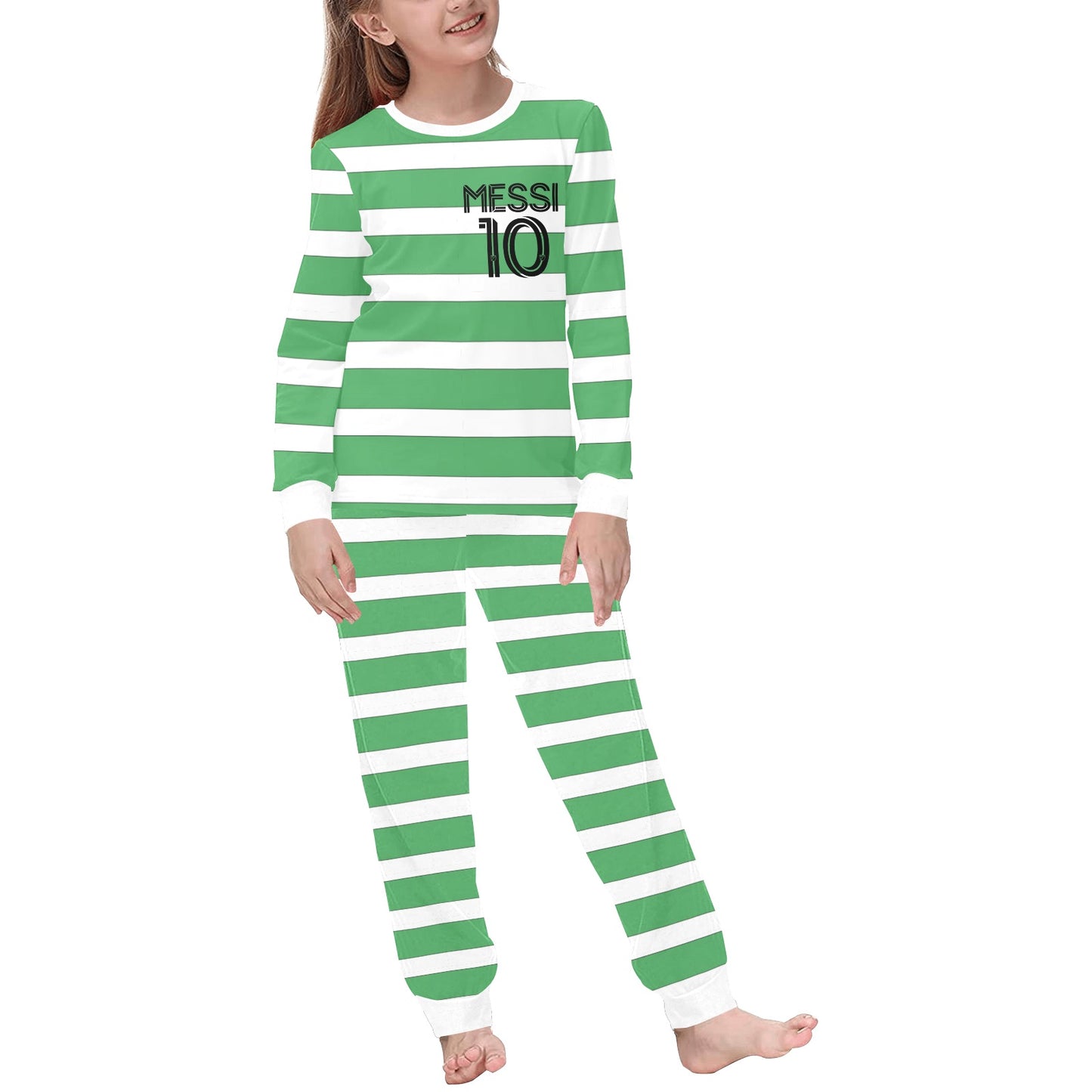 Messi Holiday Soccer Pajamas • Matching Soccer Christmas pjs  • Soccer stocking stuffer • Soccer Christmas gift for kids