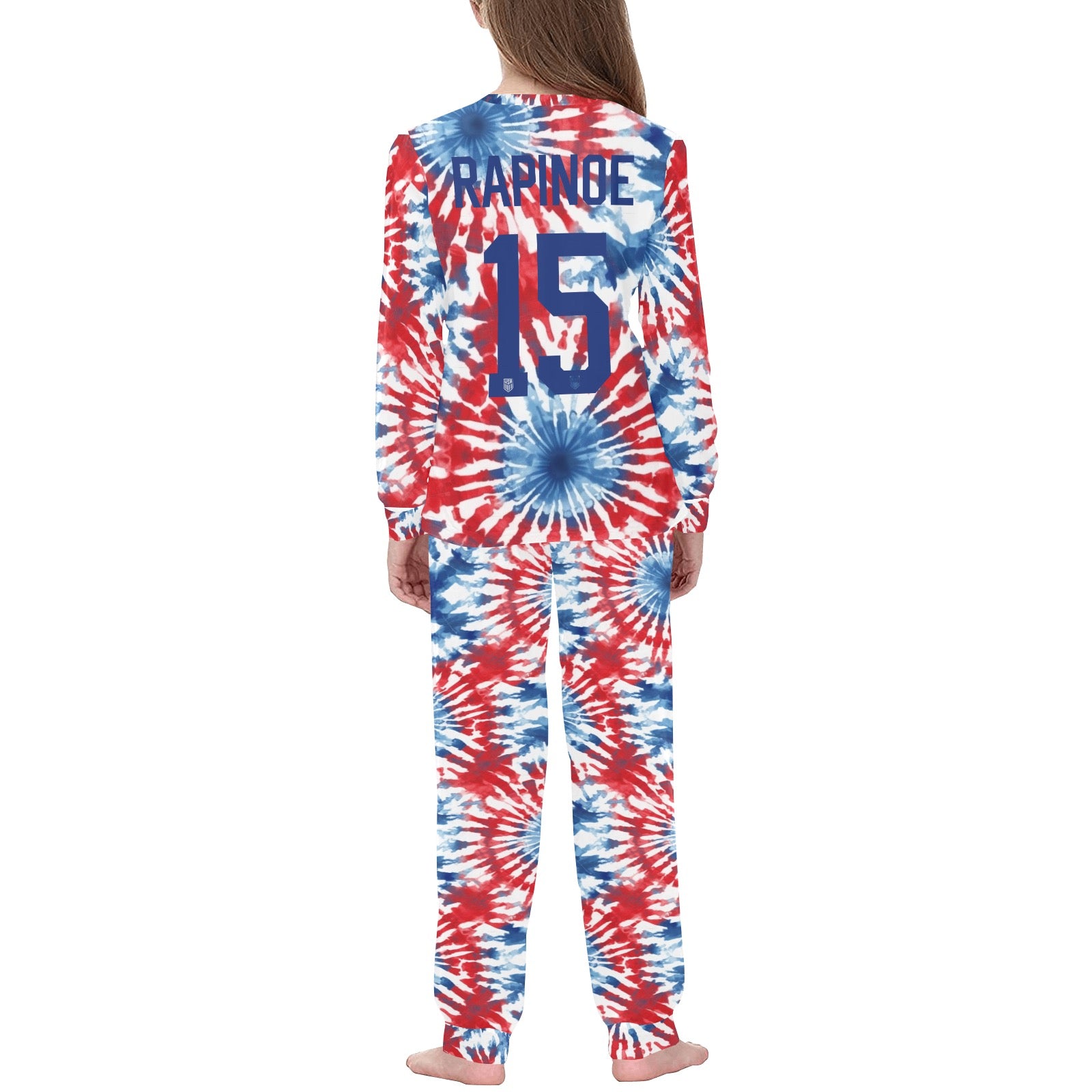 Megan Rapinoe USA Soccer • July 4th Soccer Pajamas for Kids •USA Women's Soccer FIFA Jersey • Kids Soccer Gift XL