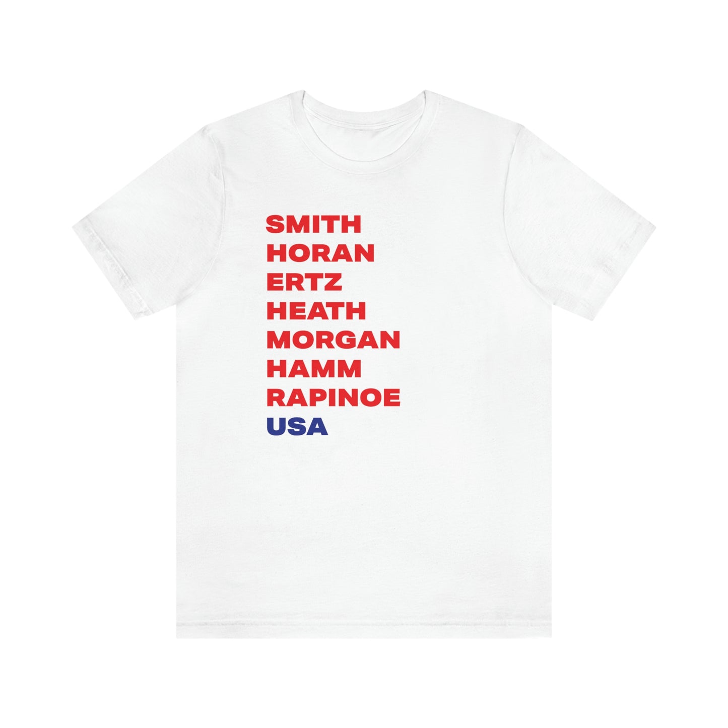 TEAM USA Women's Soccer Short Sleeve Tee  •  USWNT  •  Soccer Girl Gift • Mother's Day Gift