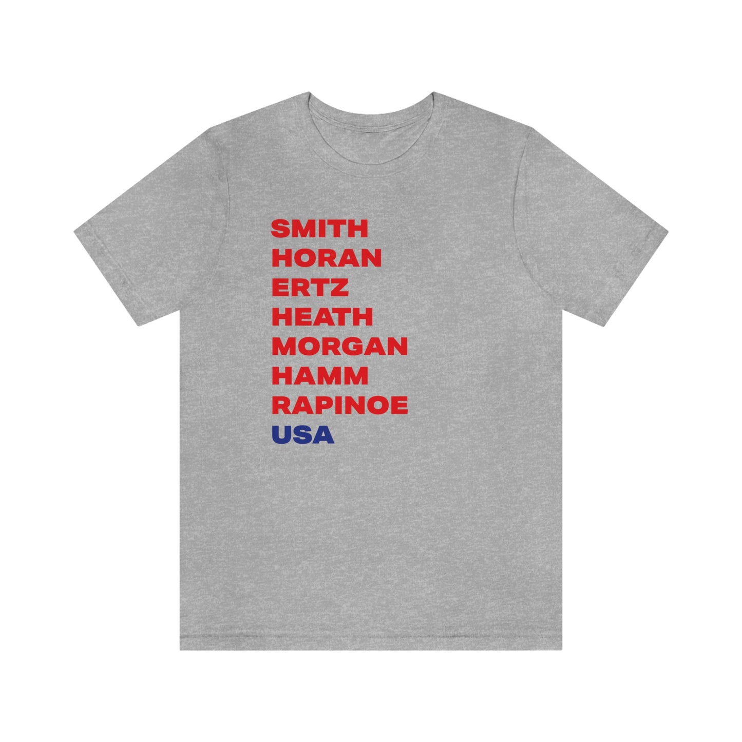 TEAM USA Women's Soccer Short Sleeve Tee  •  USWNT  •  Soccer Girl Gift • Mother's Day Gift