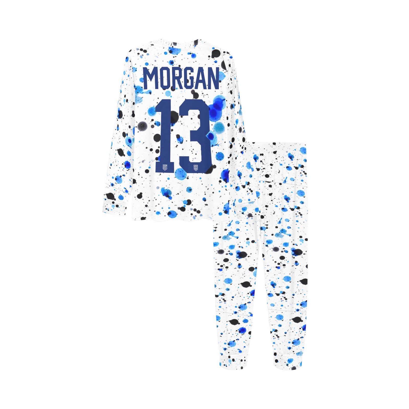 Alex Morgan USA Soccer •July 4th Soccer Pajamas for Kids •USA Women's Soccer FIFA Jersey • Kids Soccer Gift S