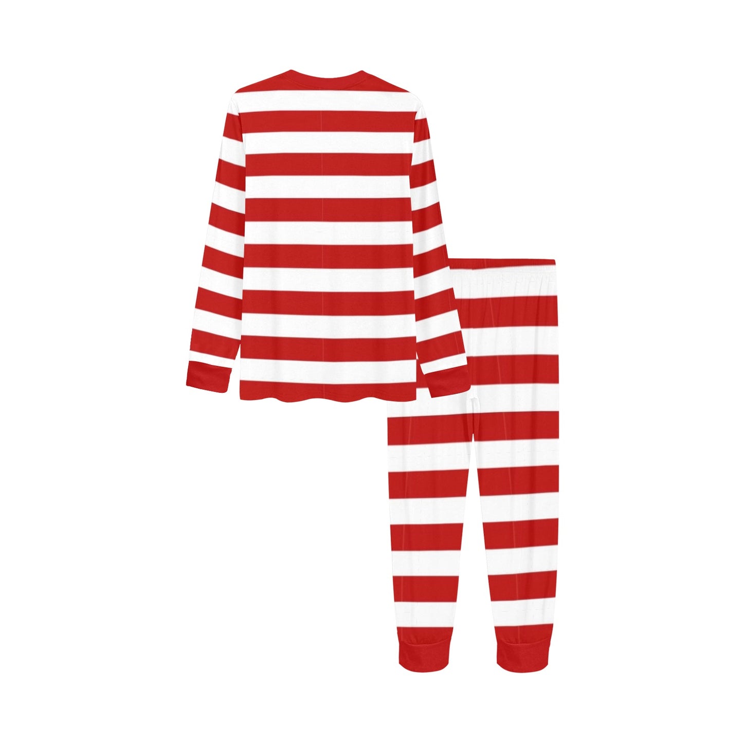 Arsenal Striped Soccer Pajamas • Soccer Christmas Gift • Festive Sleepwear for Arsenal Fans