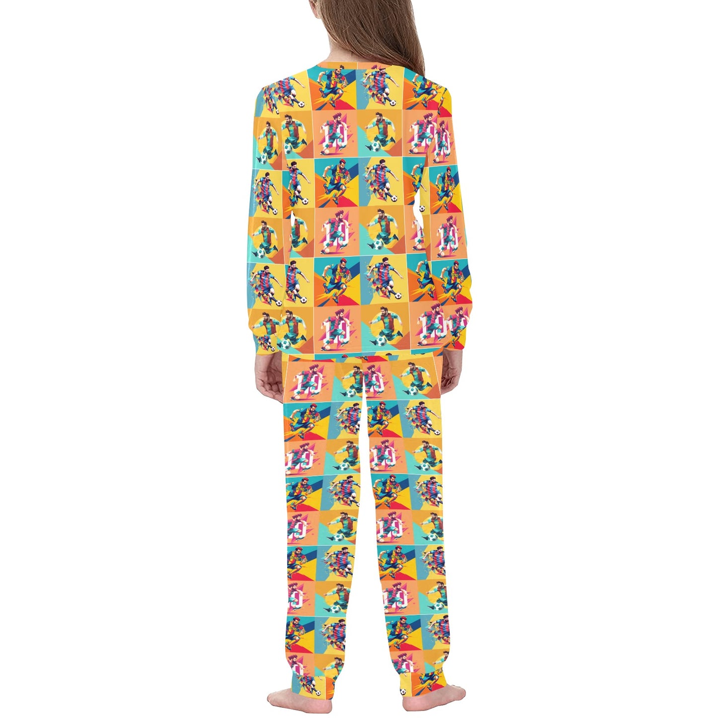 Lionel Messi 90's Electric Kid's Soccer Pajamas • FIFA World Cup PJs• Messi Pajamas • Soccer Kid Gift • Soccer Birthday