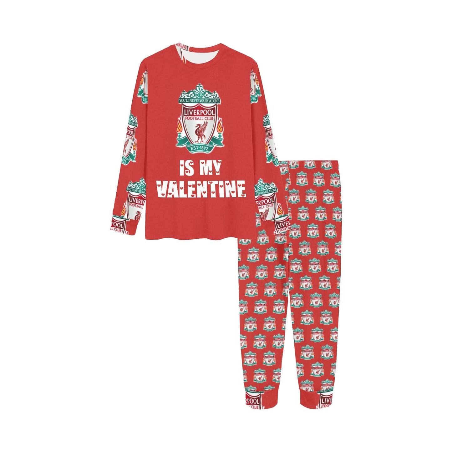 Liverpool is My Valentine • Valentines Day Kids Gift • Kids Soccer Pajamas • Custom LFC Soccer Gift
