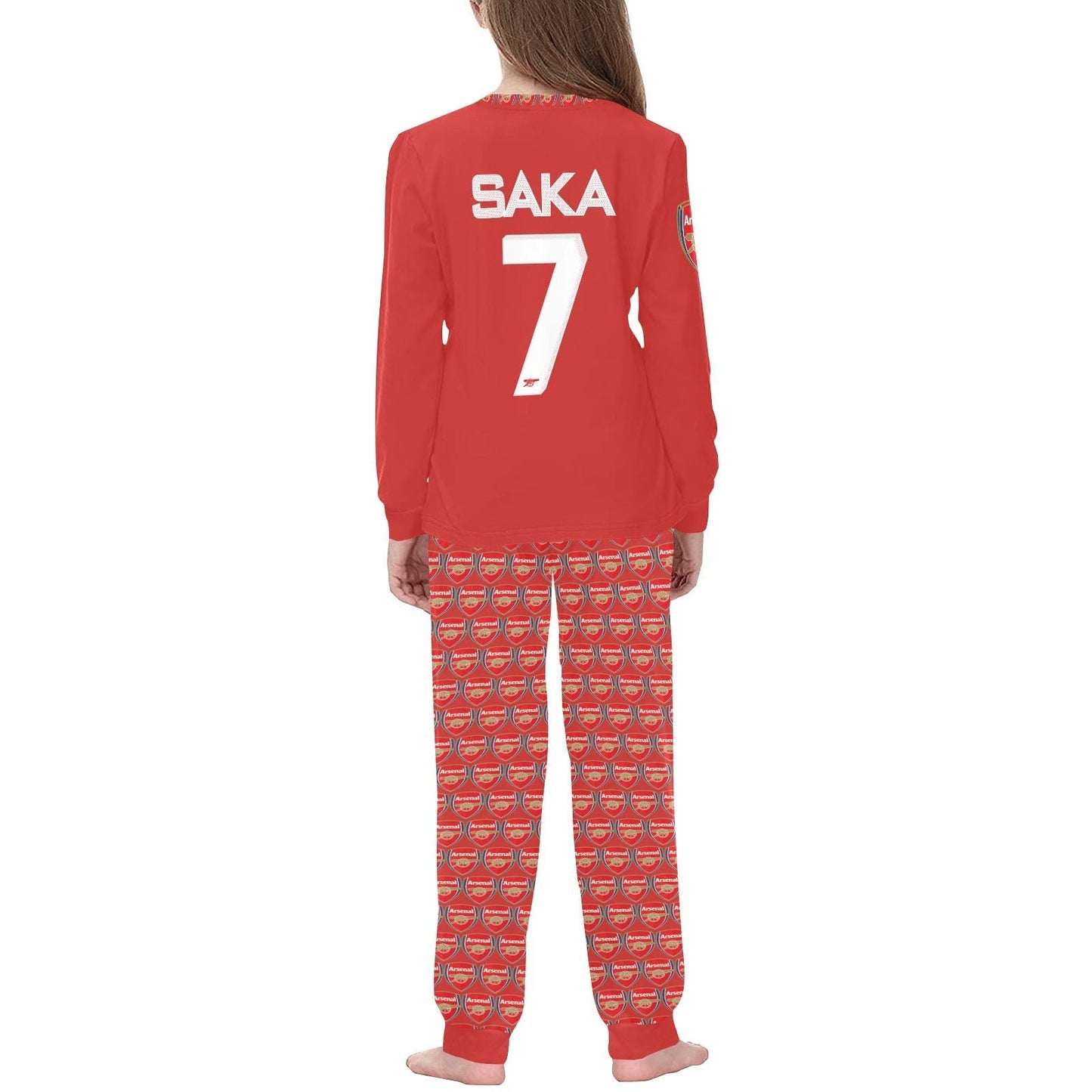 Bukayo Saka 7 • Arsenal Gift for Kids • Kids Soccer Pajamas • Premier League Soccer Jersey