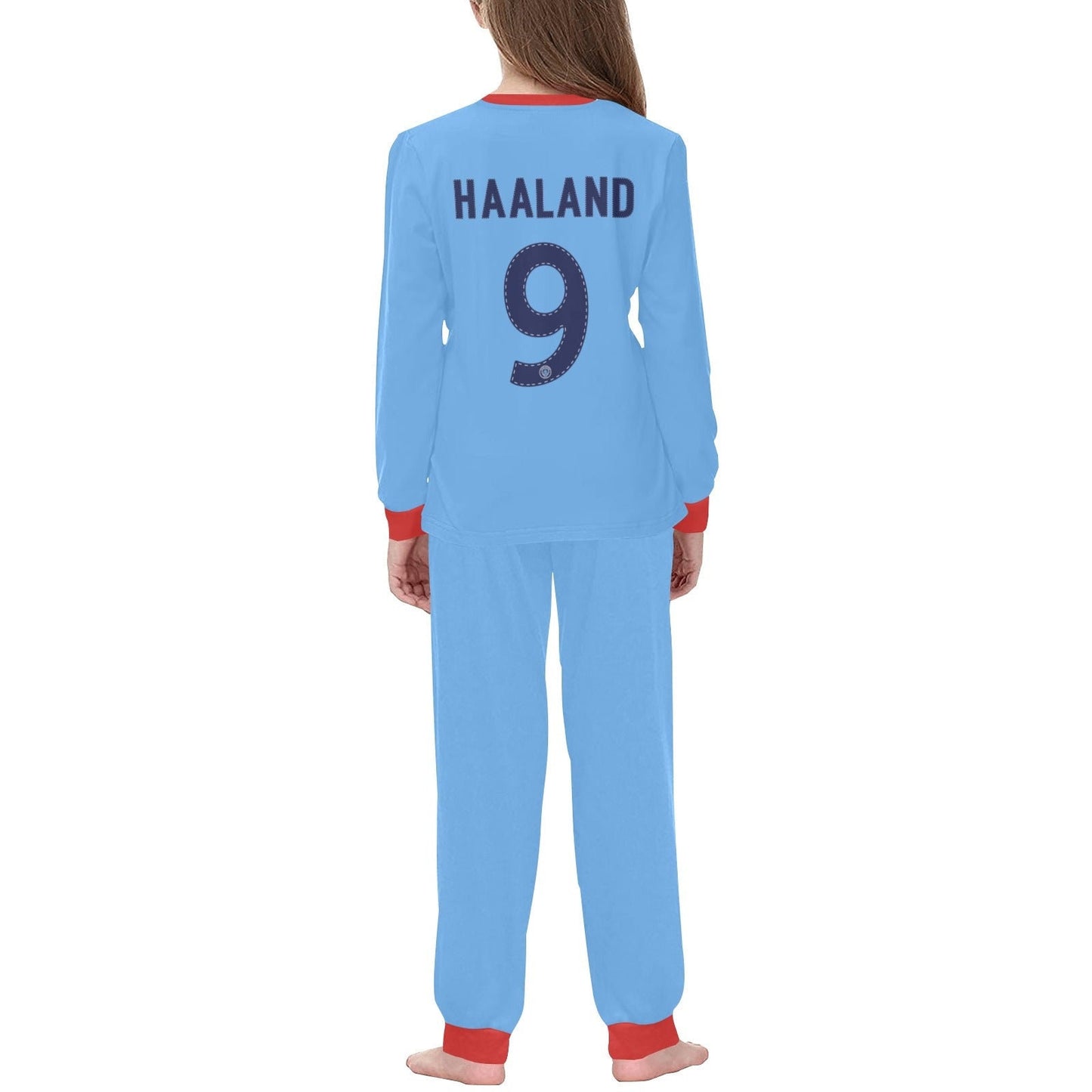 Man City • Erling Haaland 9 • Kids Soccer Pajamas • Premier League Soccer • Custom Man City Pajamas