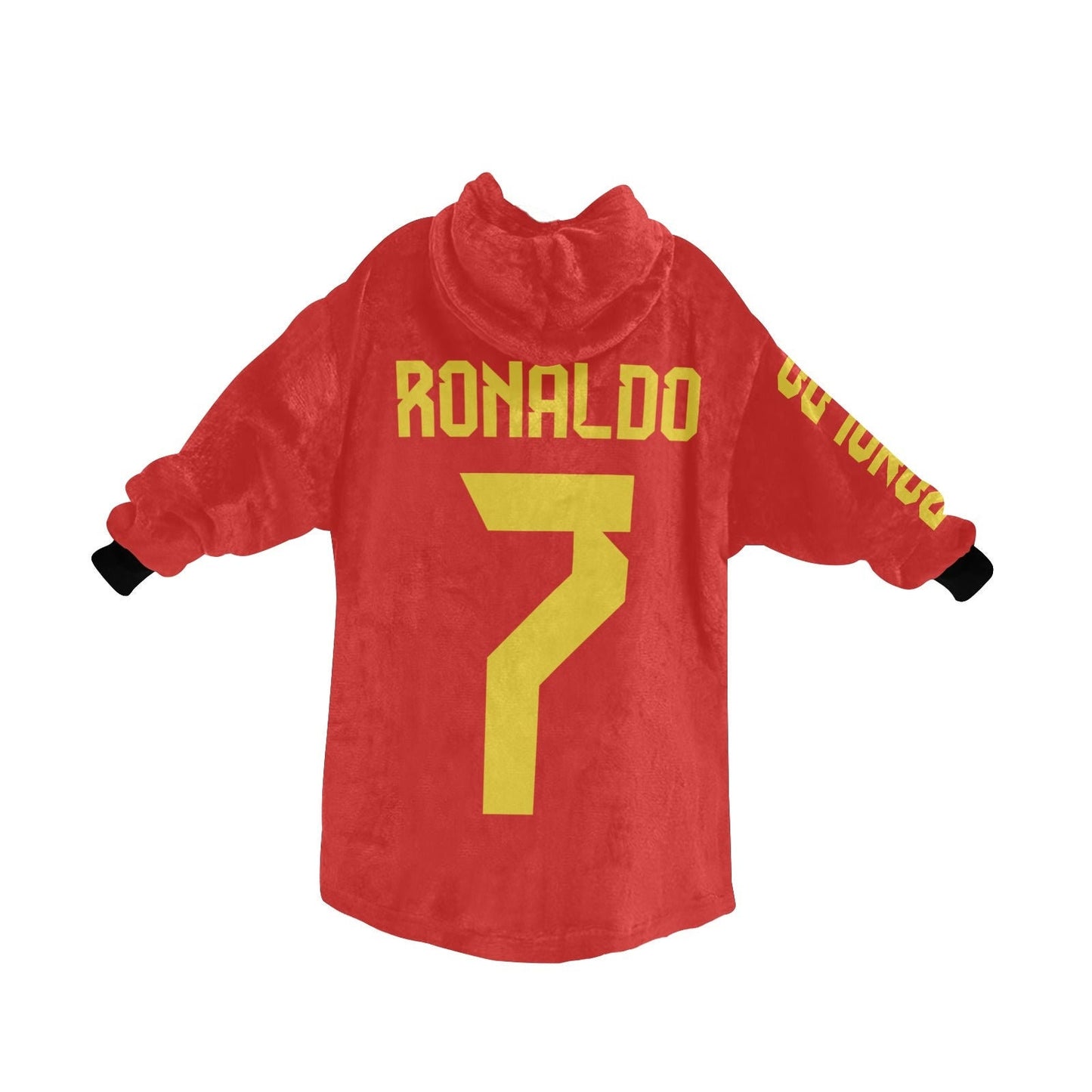 CR7 Kids Hooded Blanket  • Cristiano Ronaldo Gift for Kids and Adults • Portugal World Cup Soccer Blanket