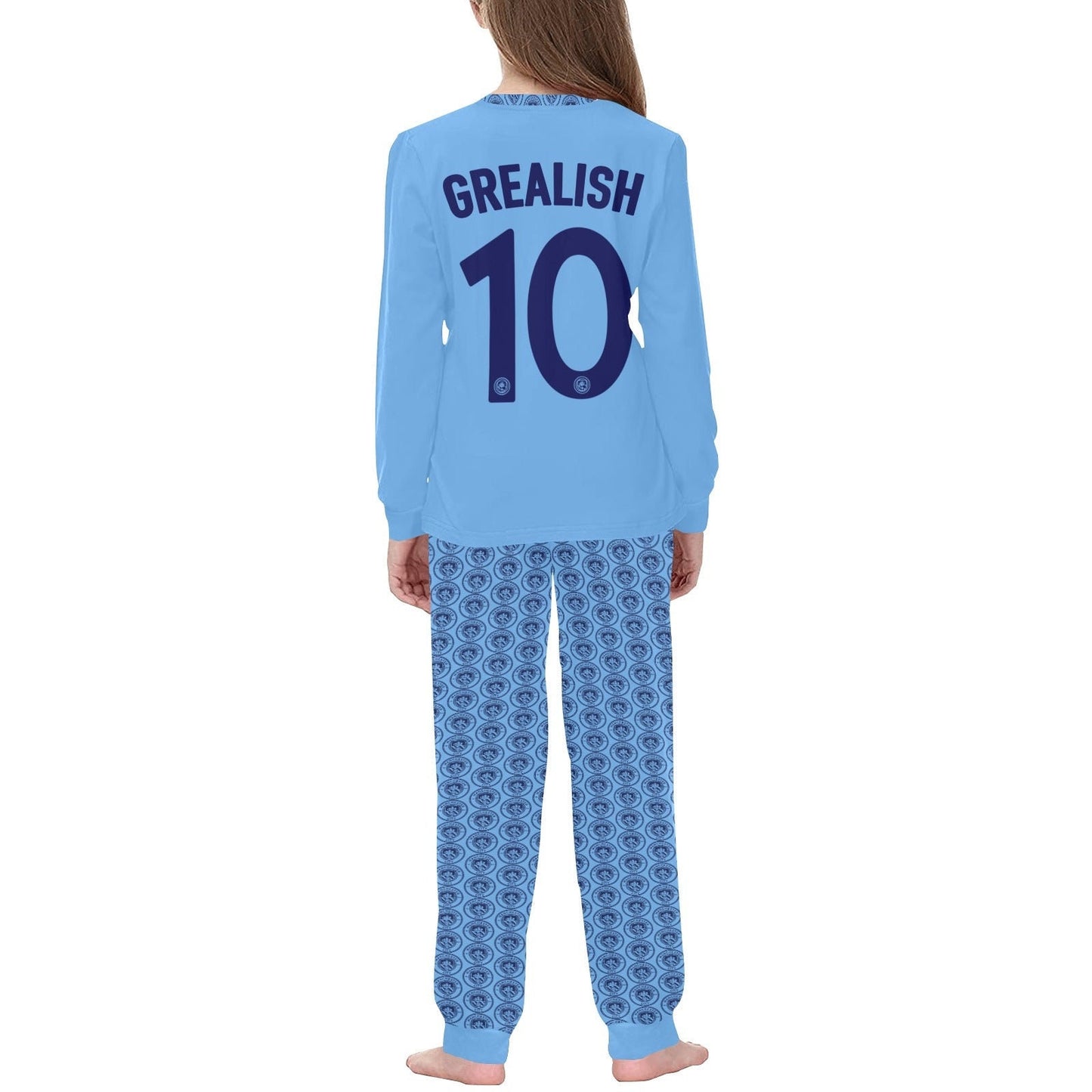 Man City • Jack Grealish 10 • Kids Soccer Pajama Set • Premier League Soccer • Jack Grealish Calves