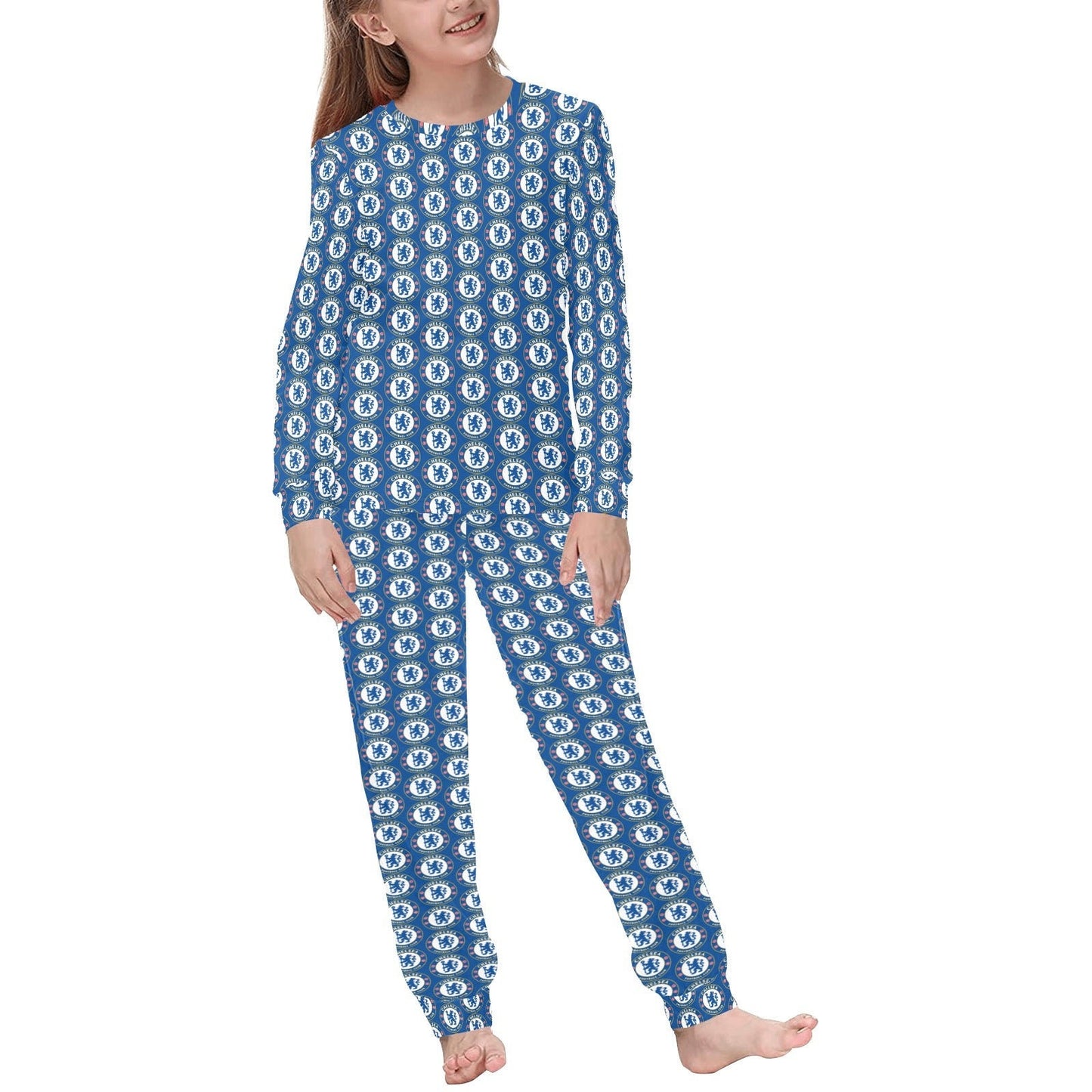 Custom Chelsea Print • Kids Soccer Pajamas • Premier League Soccer • Soccer Kid Gift